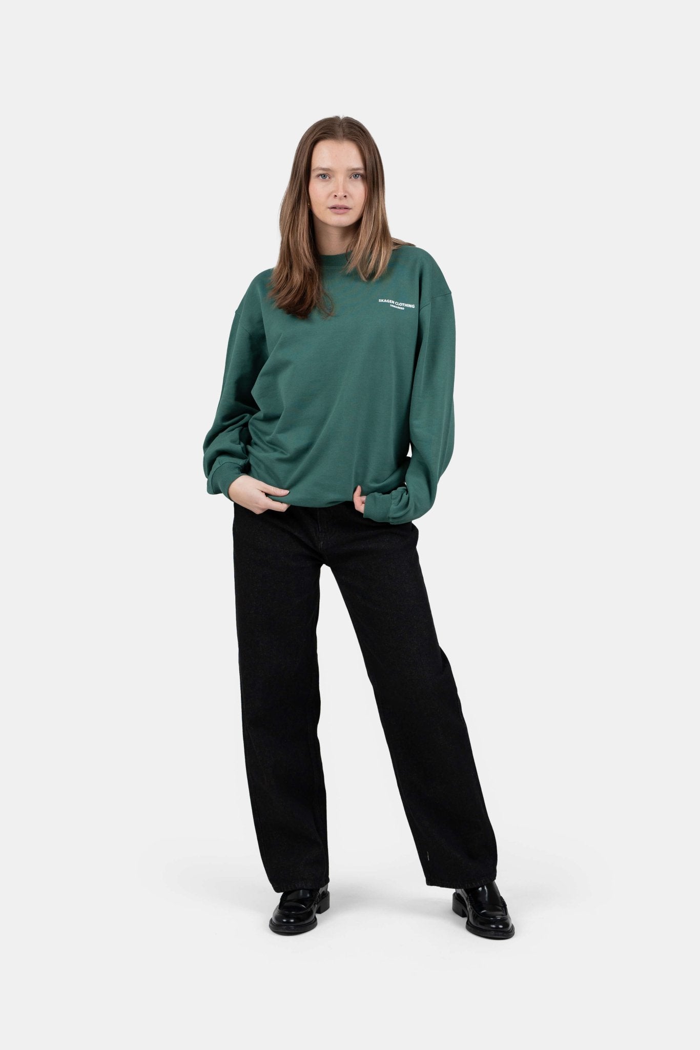 UNMARKED Sweatshirt Grøn | Skagen-clothing.dk